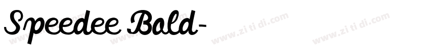 Speedee Bold字体转换 Speedee Bold字体转换